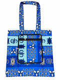 African-Print Shopping Bag — Adinkra Ocean