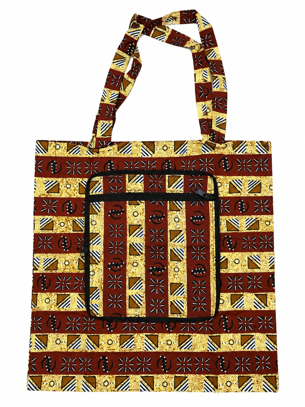 African-Print Shopping Bag — Tamale Glow