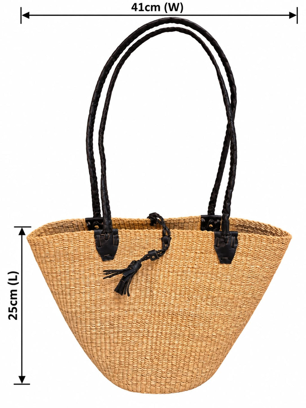 Golden Simplicity basket measuring 41 cm wide and 25 cm high