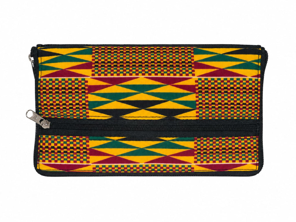 African-Print Shopping Bag — Kente Sunrise