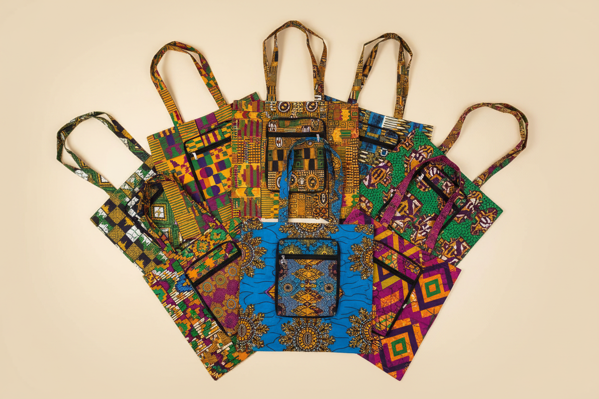 African Print Tote Bags Collage - 10+ bags